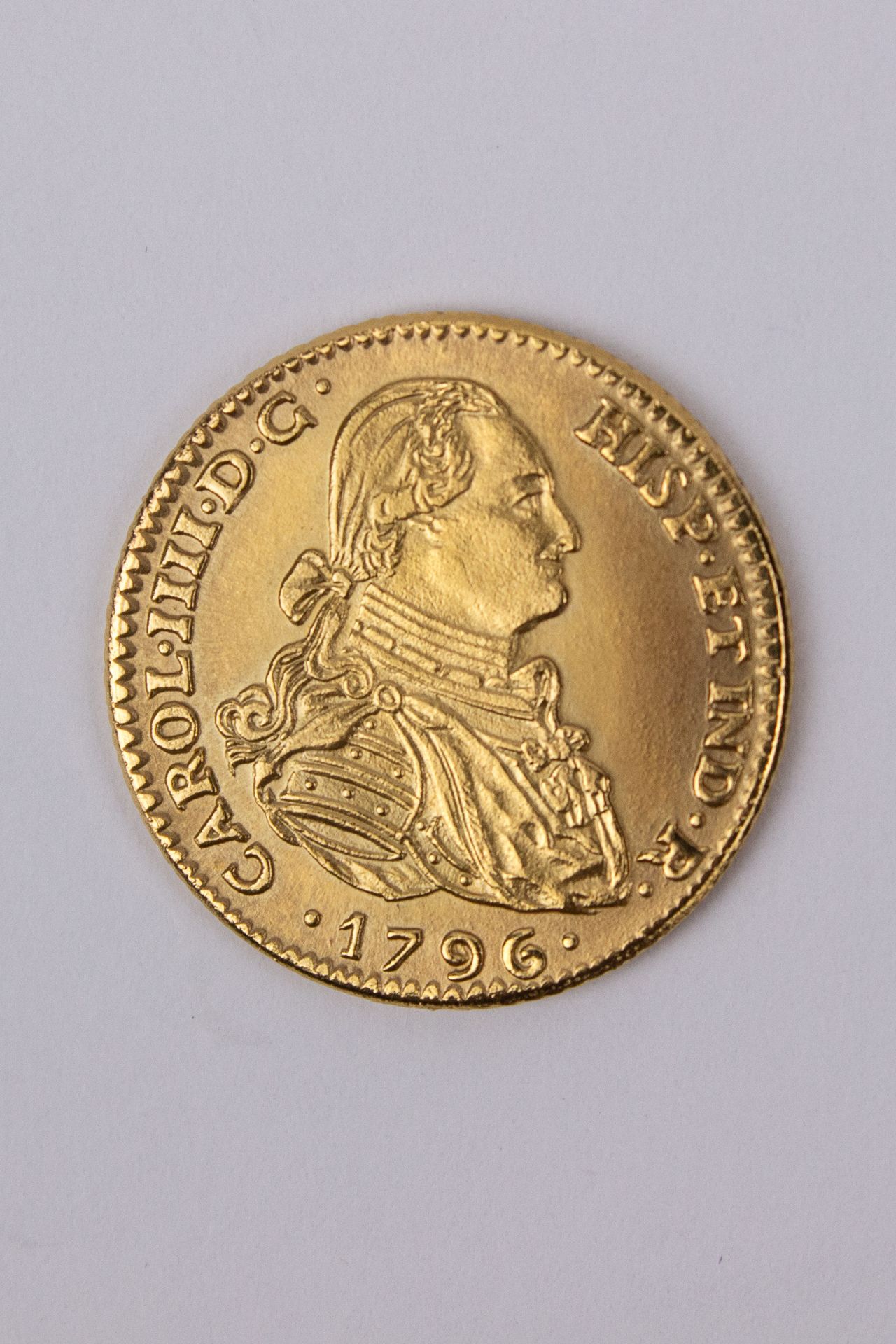 2 escudos Carlos IV, Seville mint, year 1796