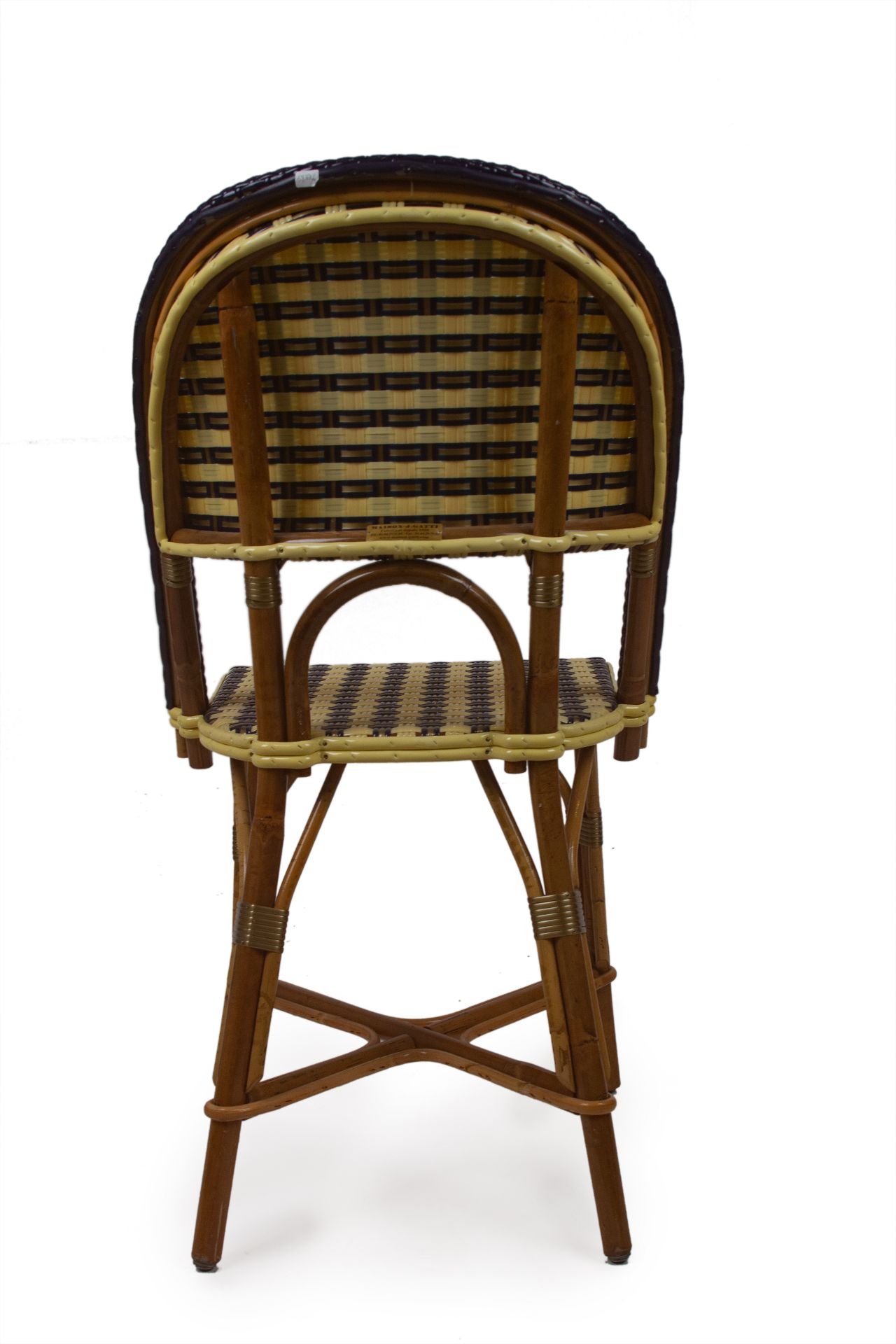 Maison Gatti. Set of six 'Select' chairs and a 'Croisillons' planter - Bild 5 aus 5
