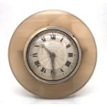 Art Deco Agate Strut Clock