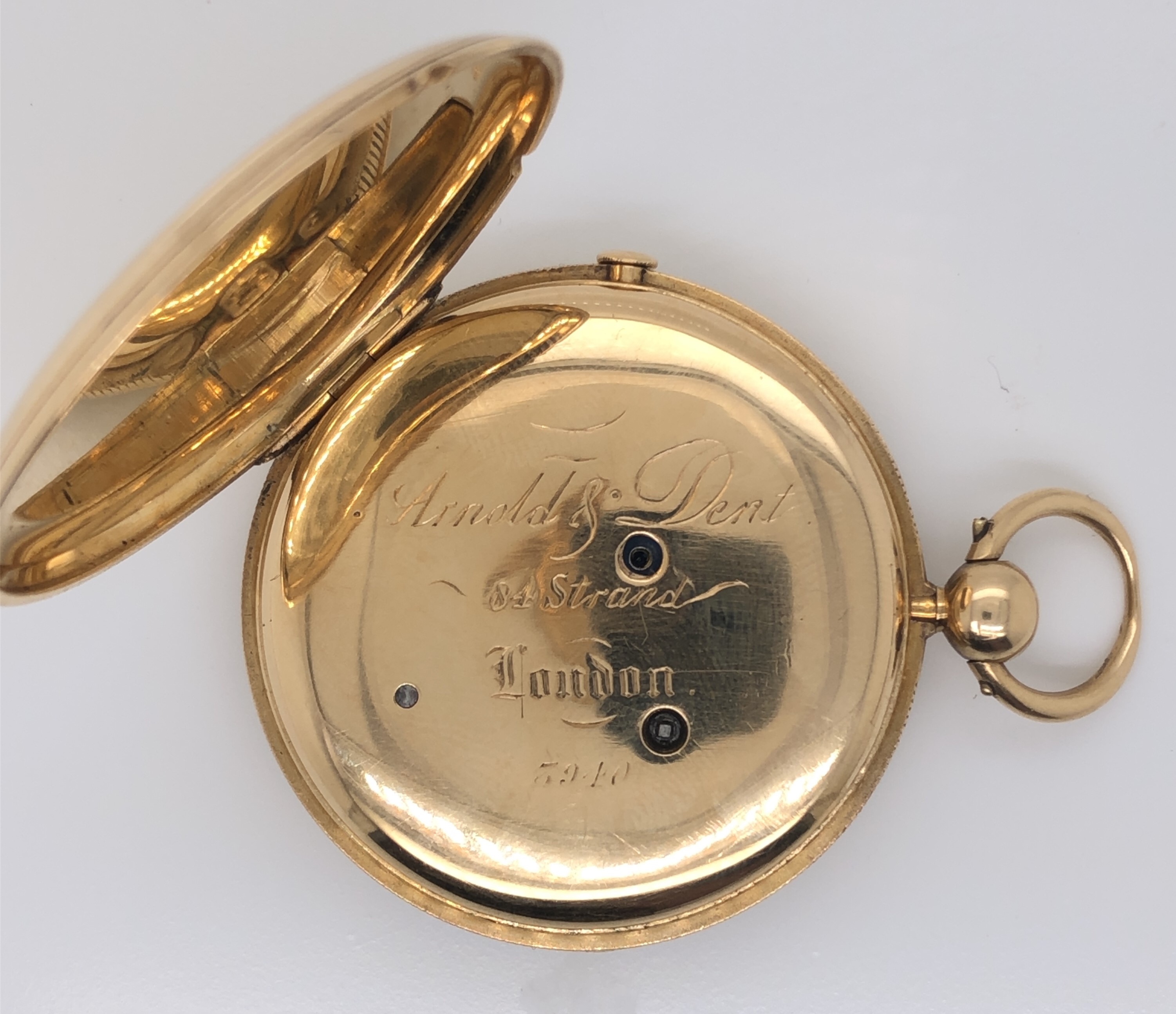 Quarter Repeating Gold Pocket Watch - Image 4 of 5