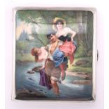 Large Enamel Cigarette Case