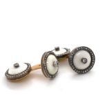 Enamel and Diamond Cufflinks