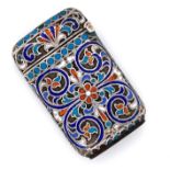 Russian Cloisonné Enamel Vesta Case