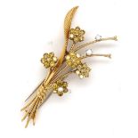 Yellow Diamond VCA Brooch