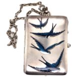 Cigarette Case with Swallows