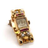 Yellow Gold and Ruby Watch