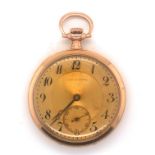 Gold Open Face Pocket Watch