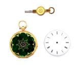 Gold Pocket Watch with Replaceable Dial