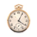 Gold Open Face Pocket Watch