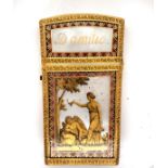 Carnet de Bal with Reverse Gold Painted Scene