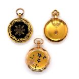 Three Gold Fob Watches