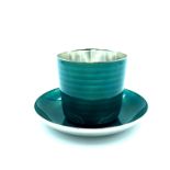 David Anderson Enamel Cup and Saucer