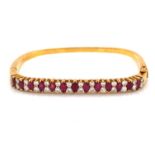 Diamond and Ruby Bangle