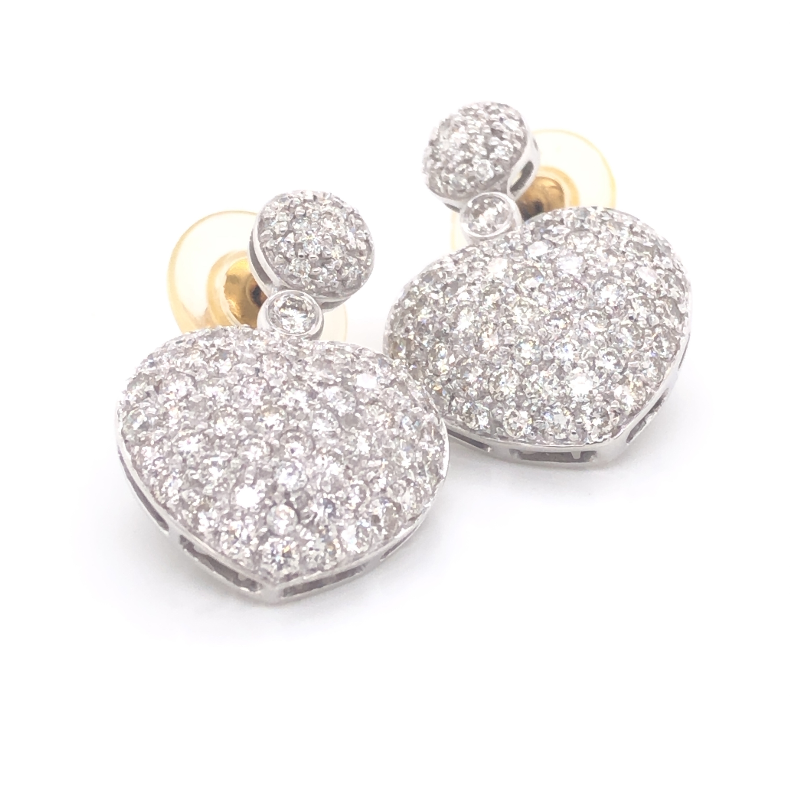 Diamond Heart Earrings