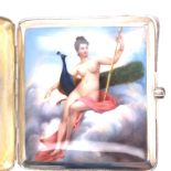 Concealed Erotic Cigarette Case with Peacock