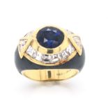 Faraone Sapphire & Diamond Ring
