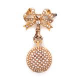 Pearl Set Pendant Watch and Brooch Fitting