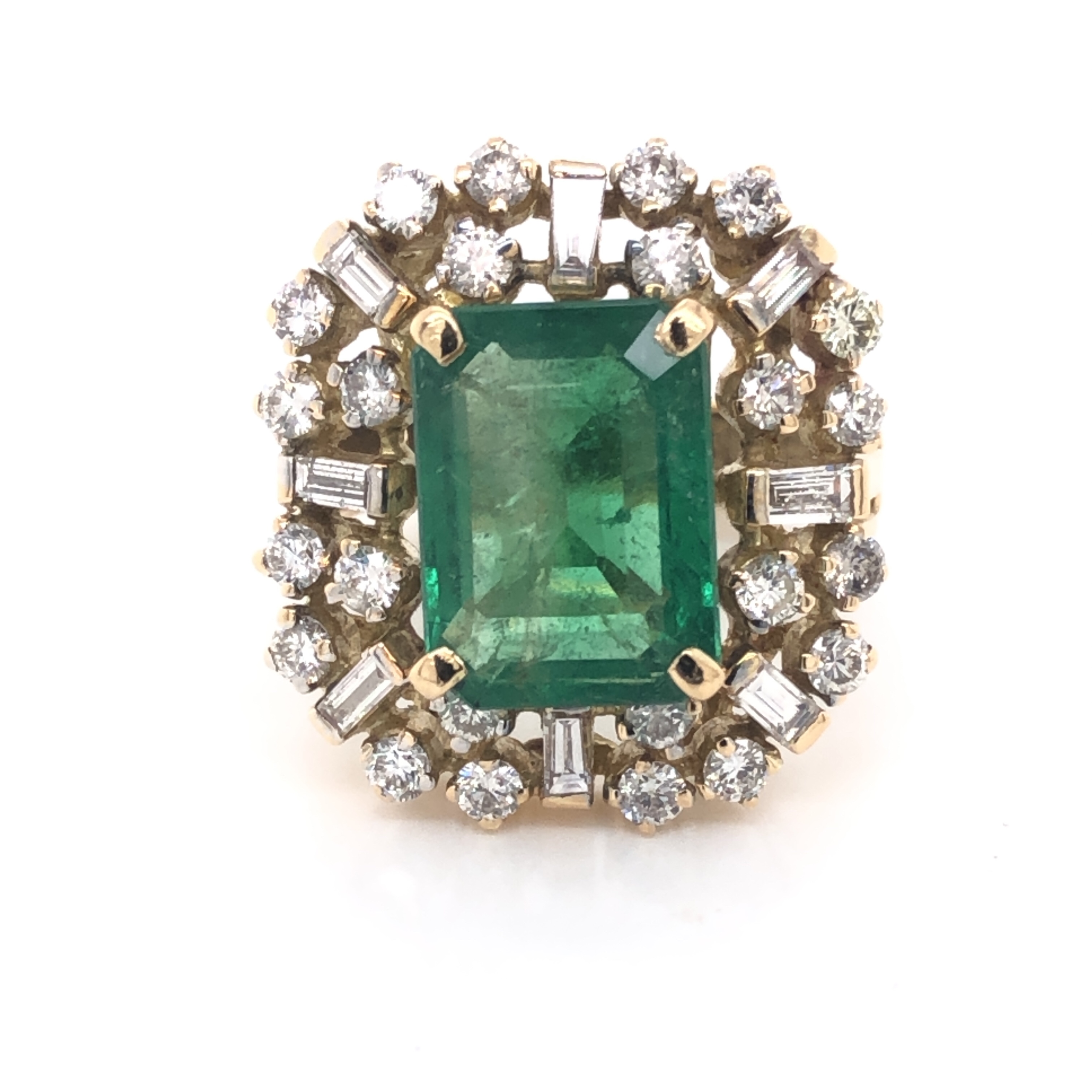 Emerald & Diamond Ring