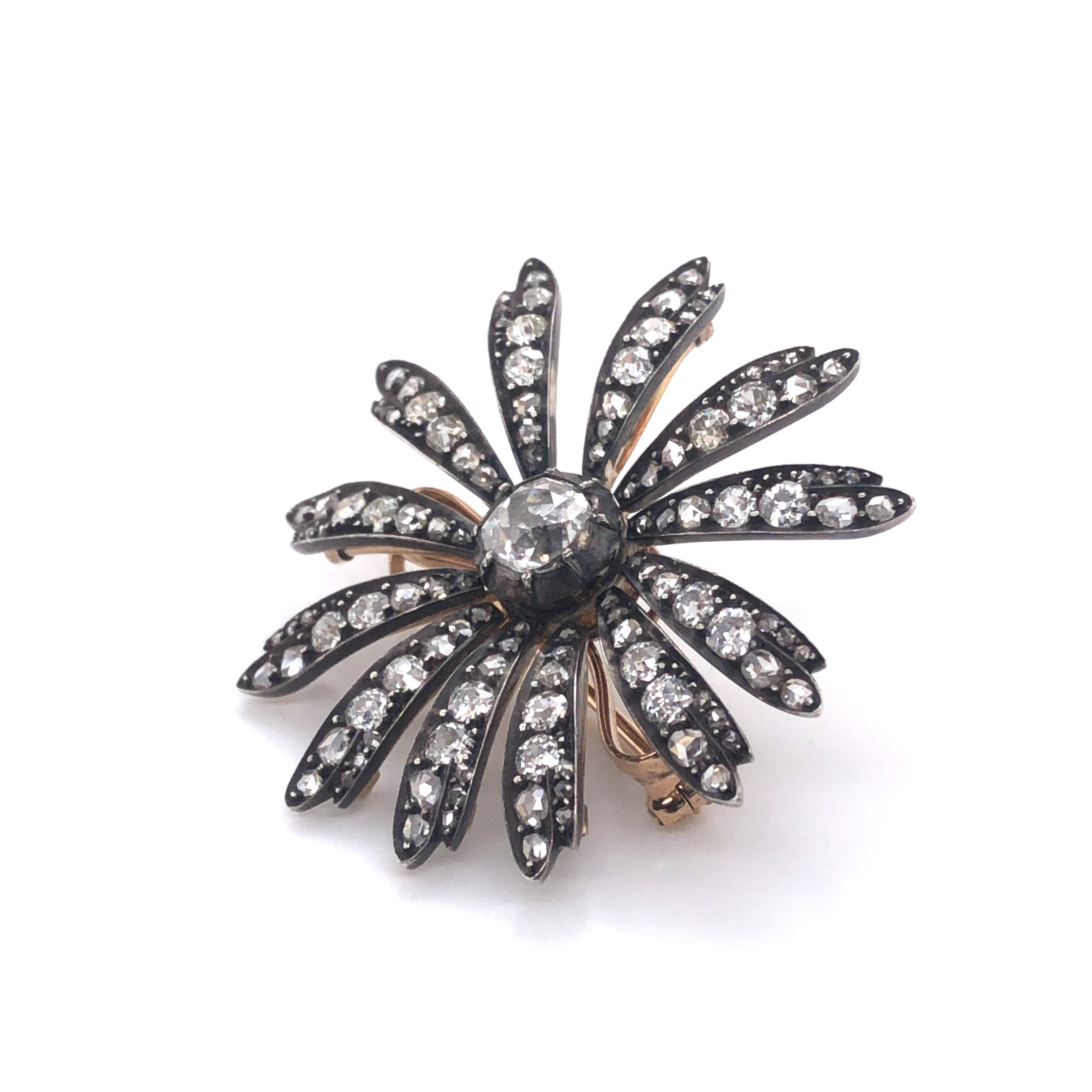 Diamond Flower Brooch - Image 3 of 3