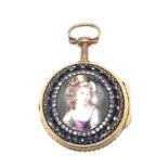 Enamel Pocket Watch