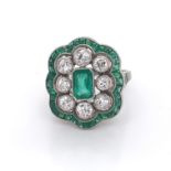 Diamond & Emerald Ring