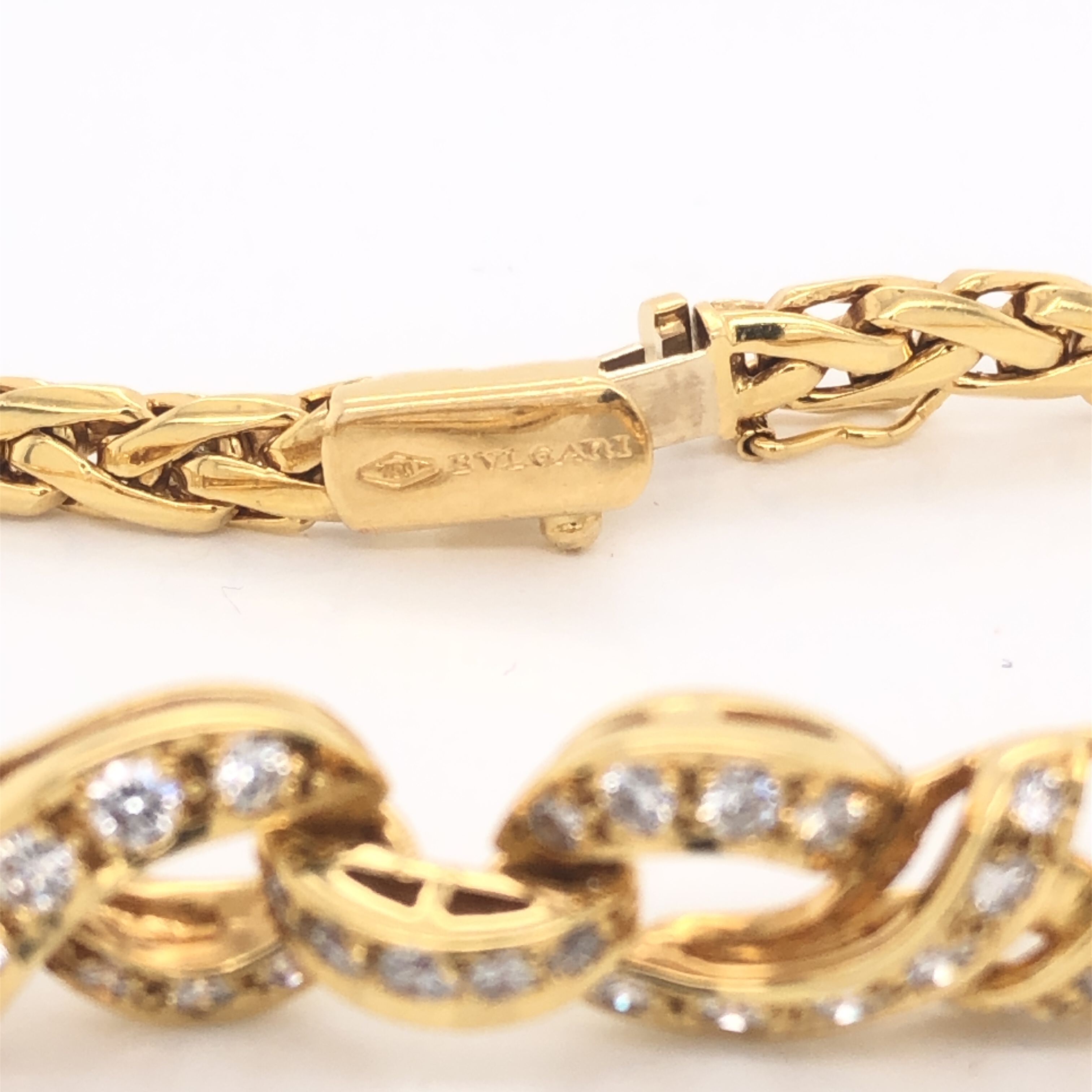 Bulgari Gold & Diamond Bracelet - Image 2 of 2