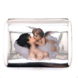 Cherub and Woman Erotic Cigarette Case