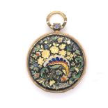 Gold and Enamel Pocket Watch