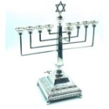 Silver Musical Menorah