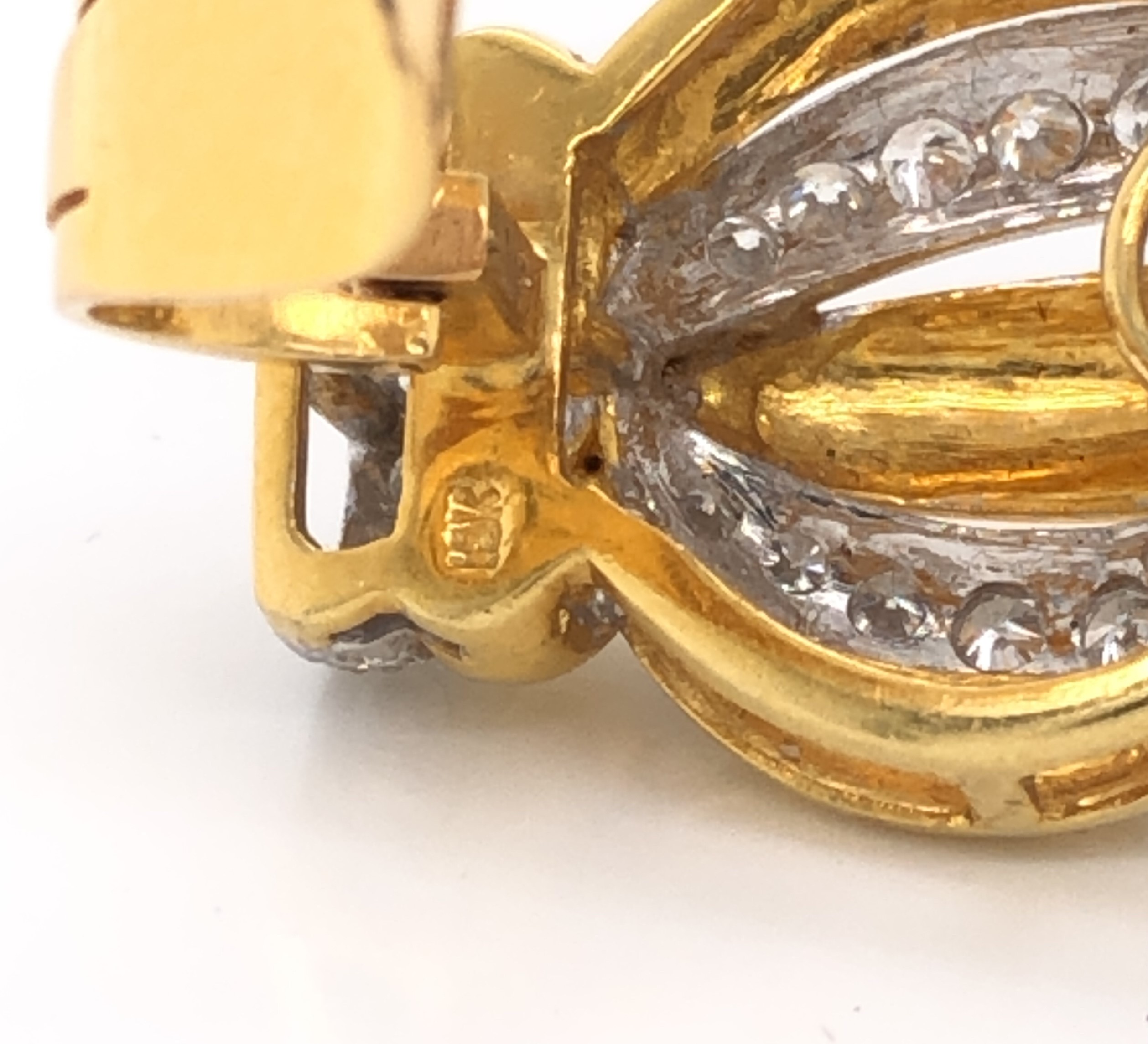 Gold & Diamond Earrings - Image 4 of 4