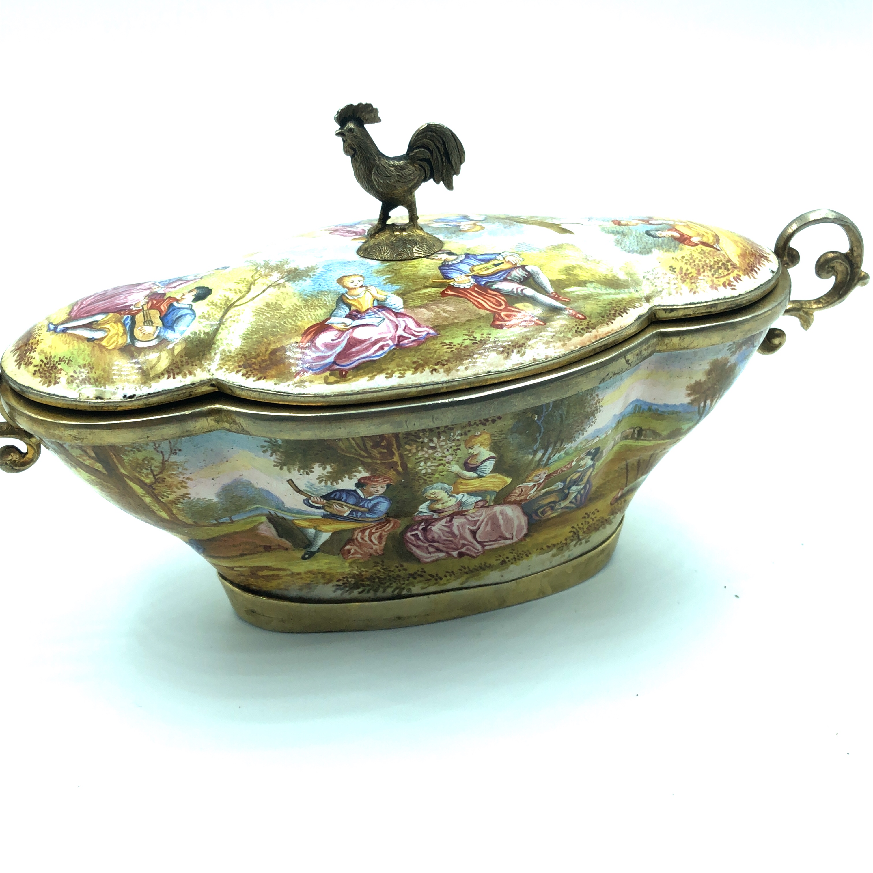 Viennese Enamel Dish - Image 2 of 6