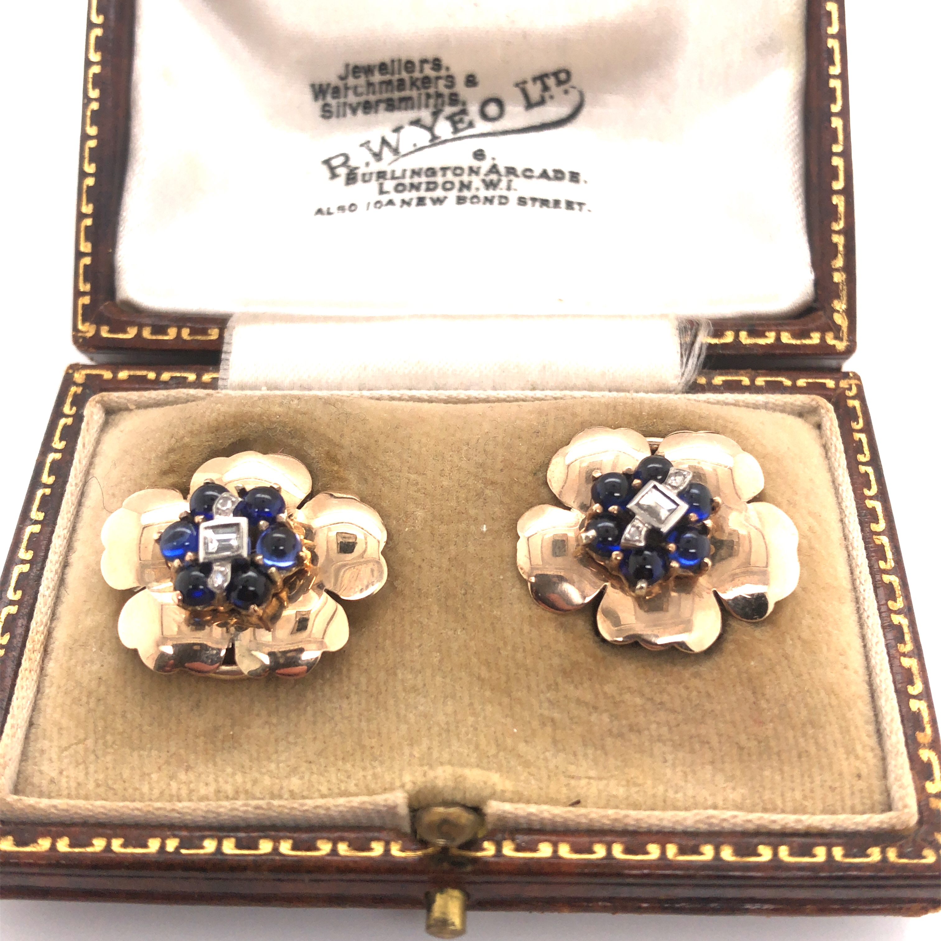 Sapphire and Diamond Ear Clips - Image 2 of 4