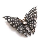 Diamond Butterfly Brooch