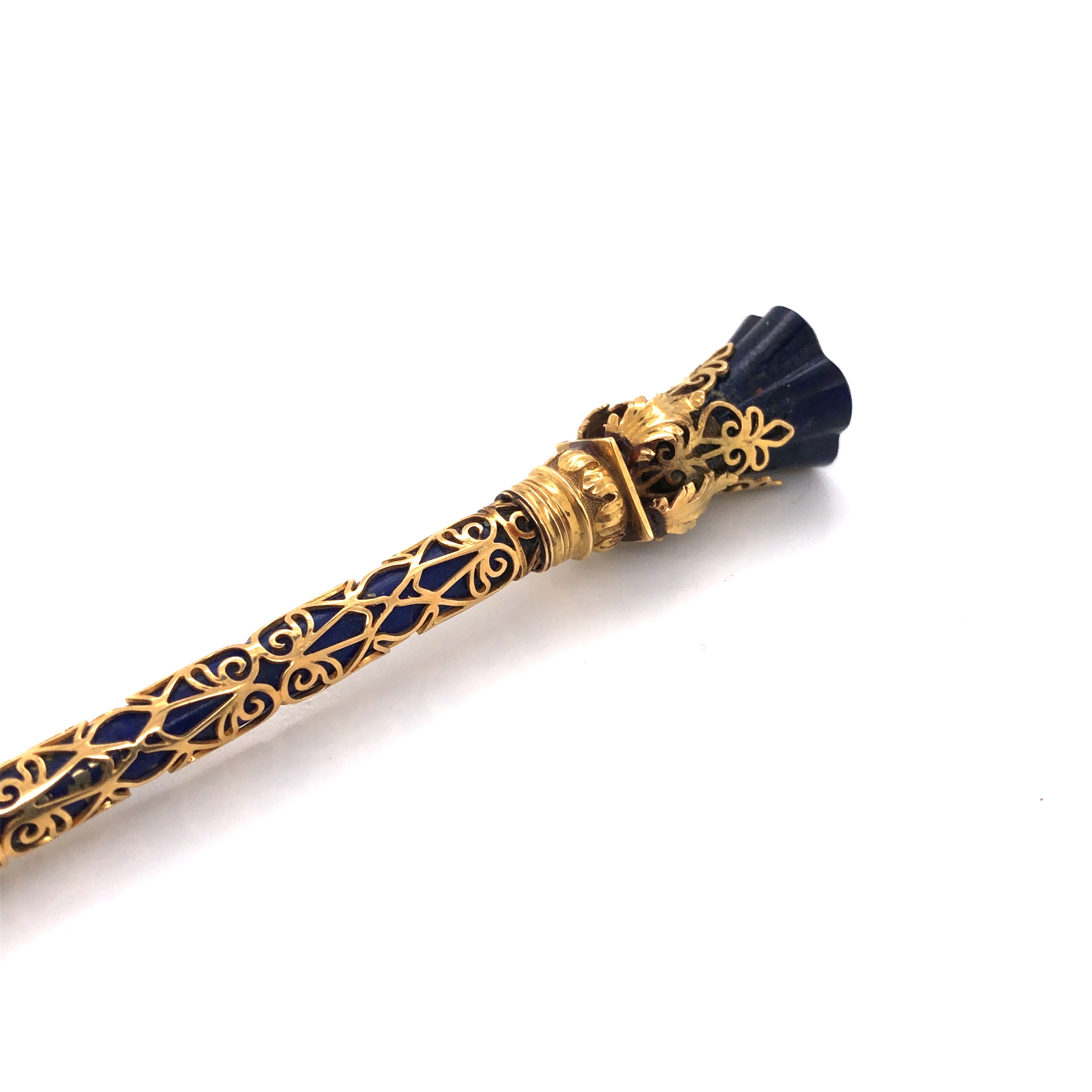 Gold and Lapis Pencil - Image 2 of 3