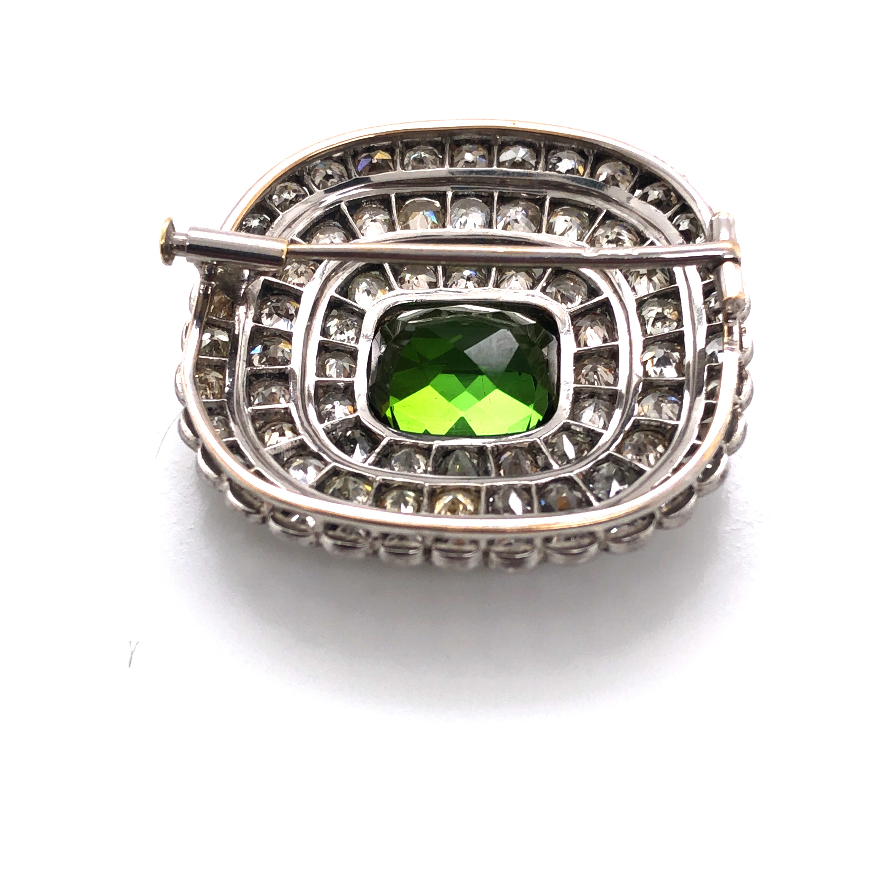 Diamond and Peridot Brooch - Image 2 of 2