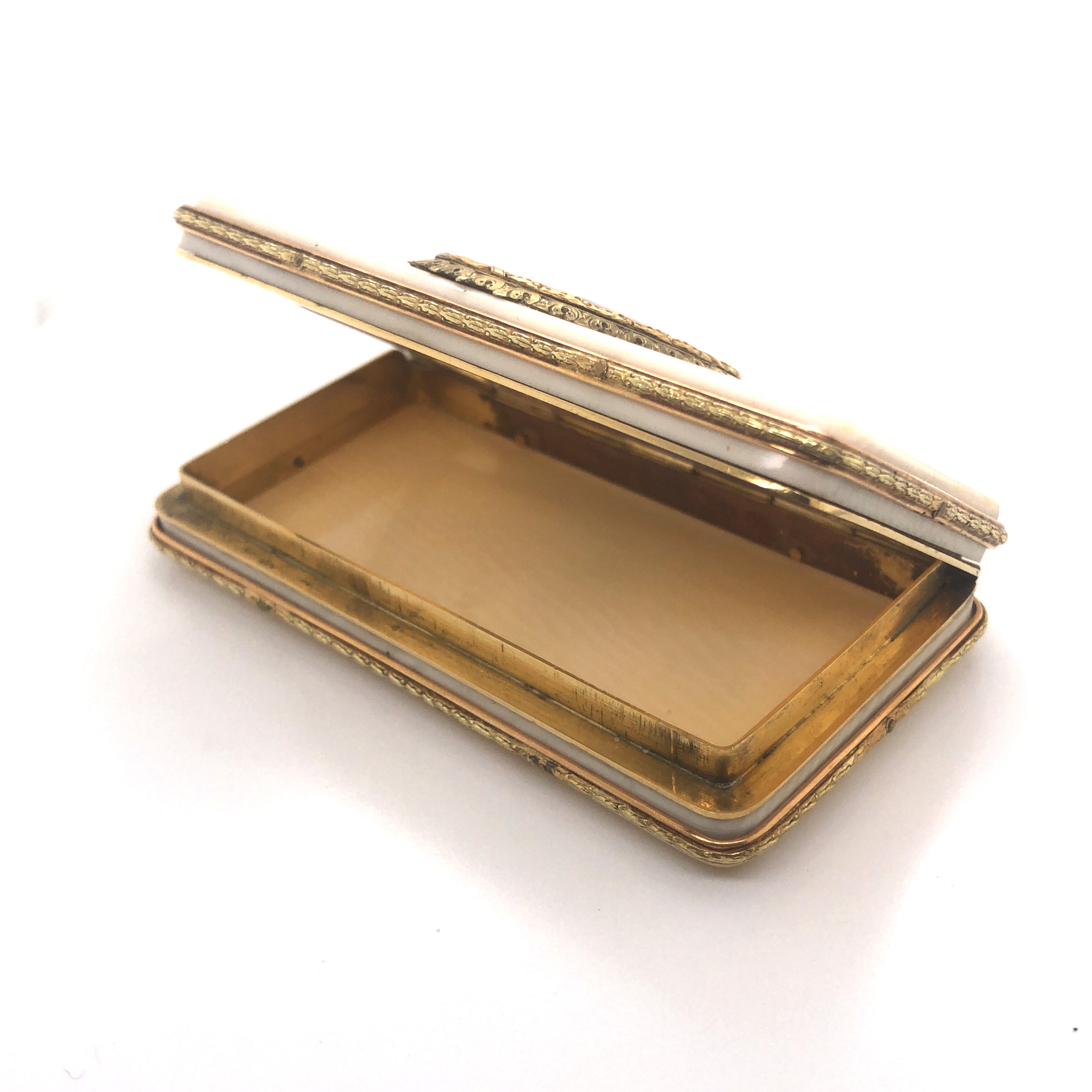 Gold Mounted Box with Enamel Plaque - Image 2 of 5