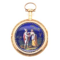 Gold and Enamel Watch