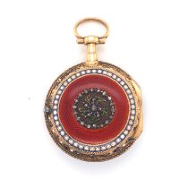 Gold and Enamel Watch