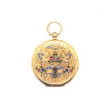 Gold and Enamel Watch in Original Box