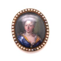 Portrait Miniature of a Woman
