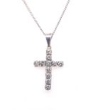 Diamond Cross with Chain