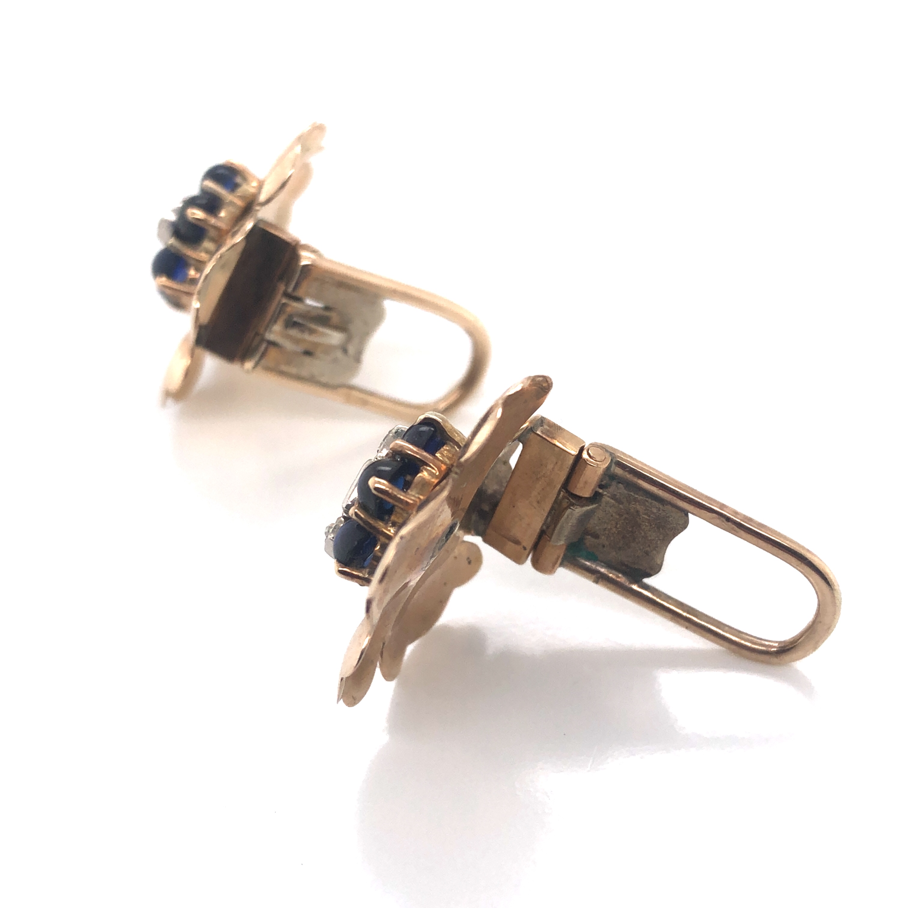 Sapphire and Diamond Ear Clips - Image 4 of 4