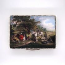 Silver and Enamel Compact
