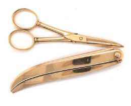 Gold Scissors and Knife