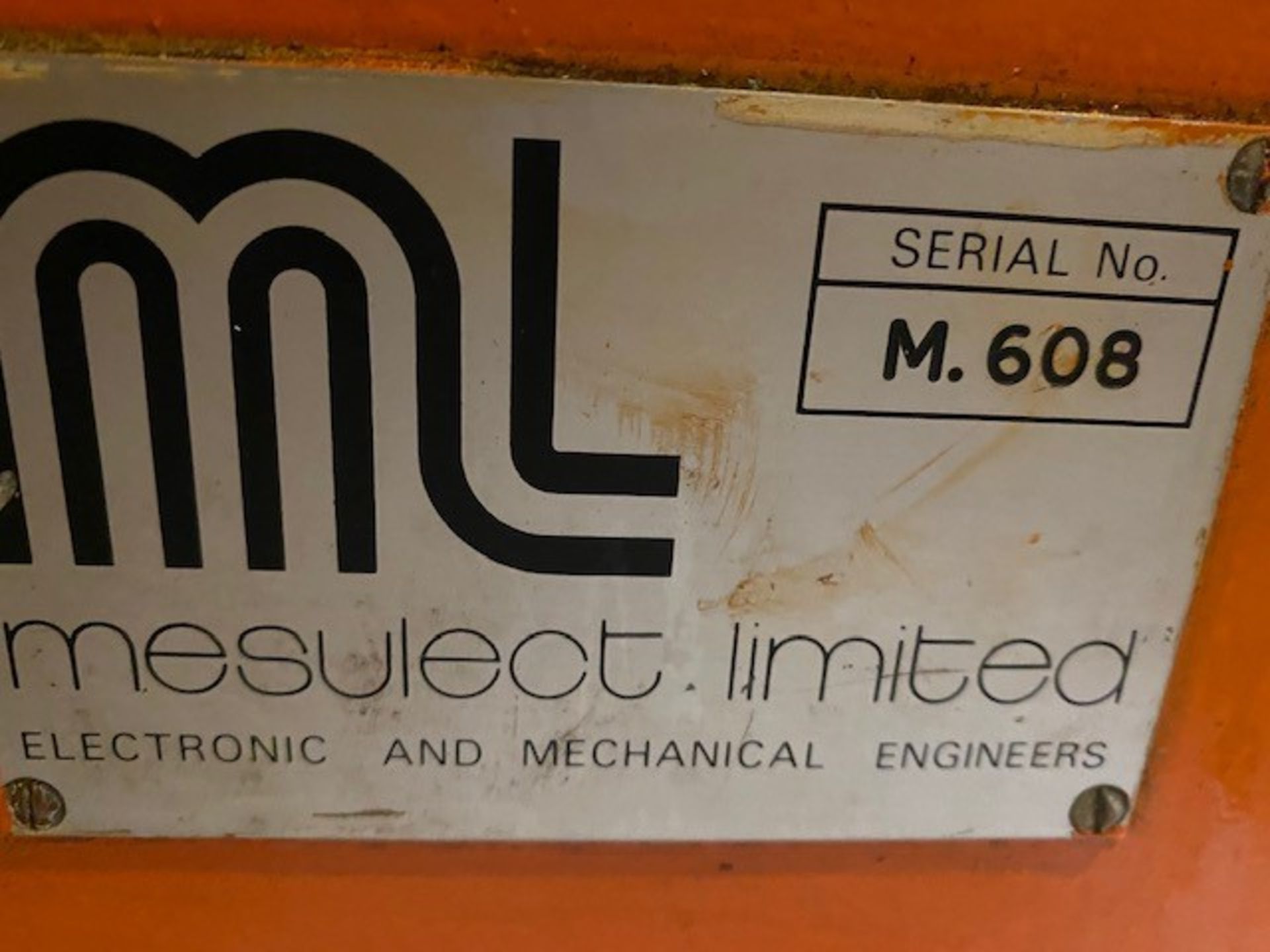 Mesulect Metal Detector, approx. 650mm x 175mm aperture (may need a new plessey socket), loading - Image 5 of 5