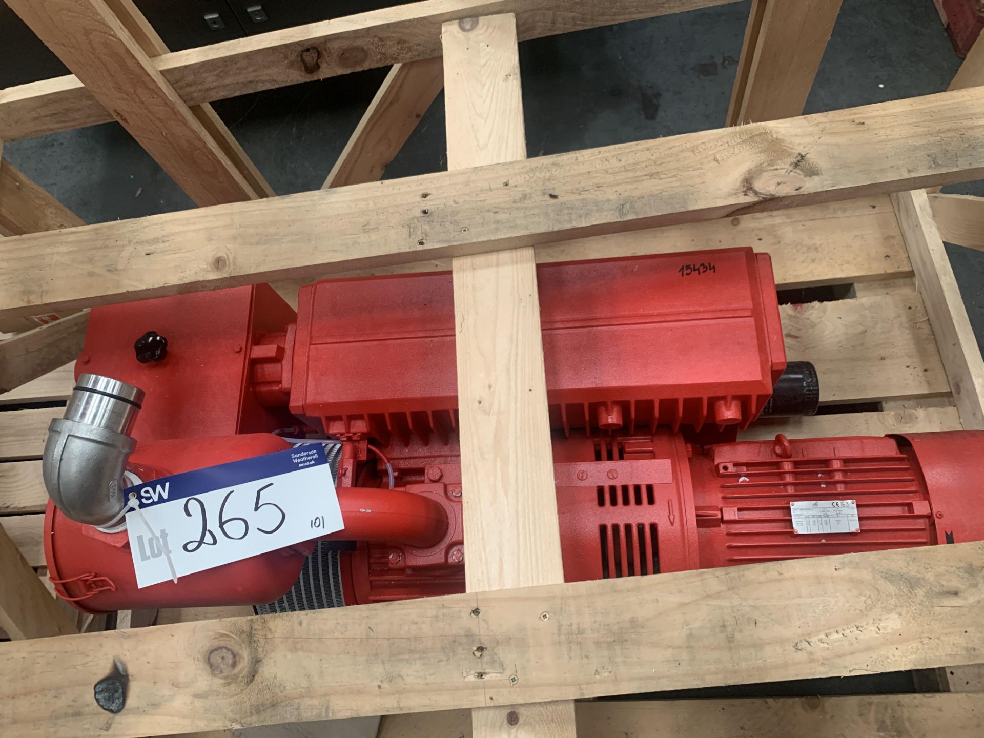 Busch R5 0302 DE Vacuum Pump (understood to be new), 1.3m long x 0.55m wide x 0.8m high, lift out