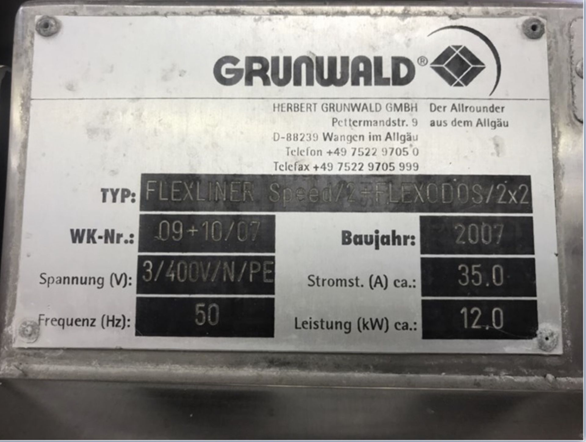 Grunwald Flexliner Speed/2+Flexodos/ 2x2 Twin Lane Automatic Cup Filling and Sealing Line, 25 - Image 5 of 6