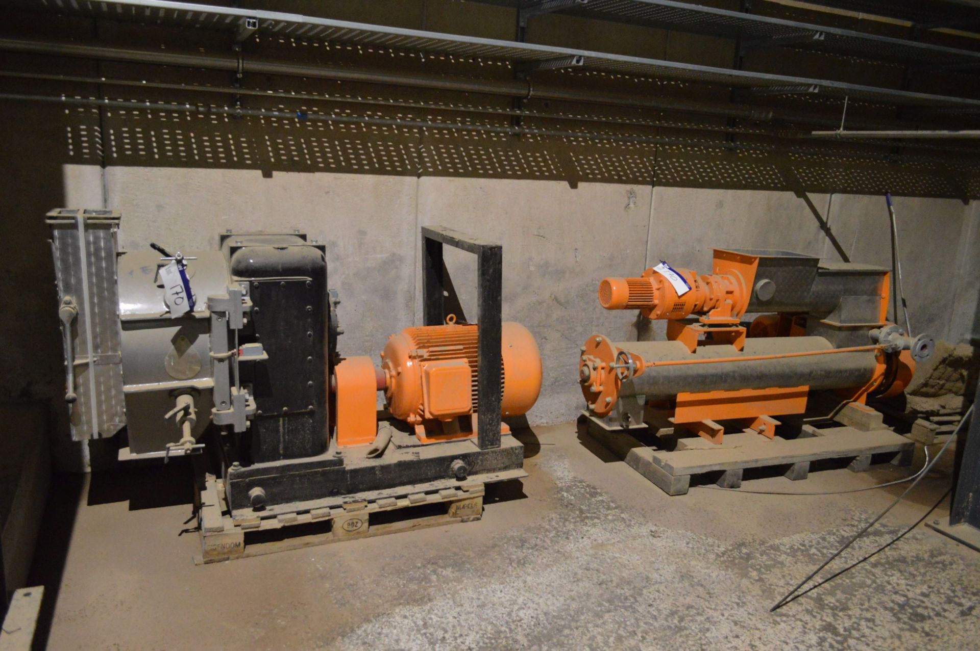 PELLETING PRESS, understood to be unused, 55kW, fitted die, with stainless steel pellet chamber,