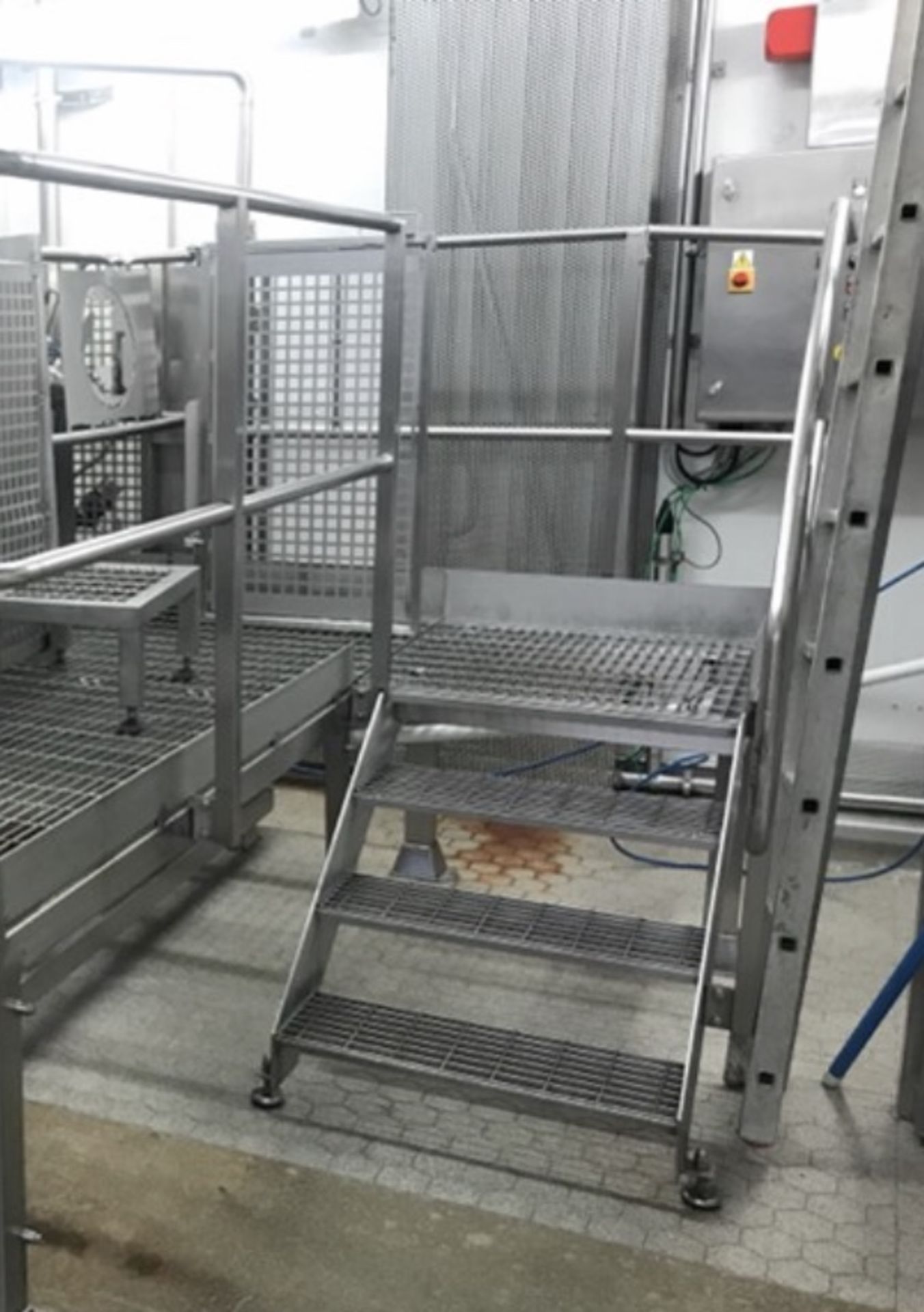 Apollo Engineering Stainless Steel Platform, with perimeter railings and staircase, serial no. N/ - Image 2 of 2