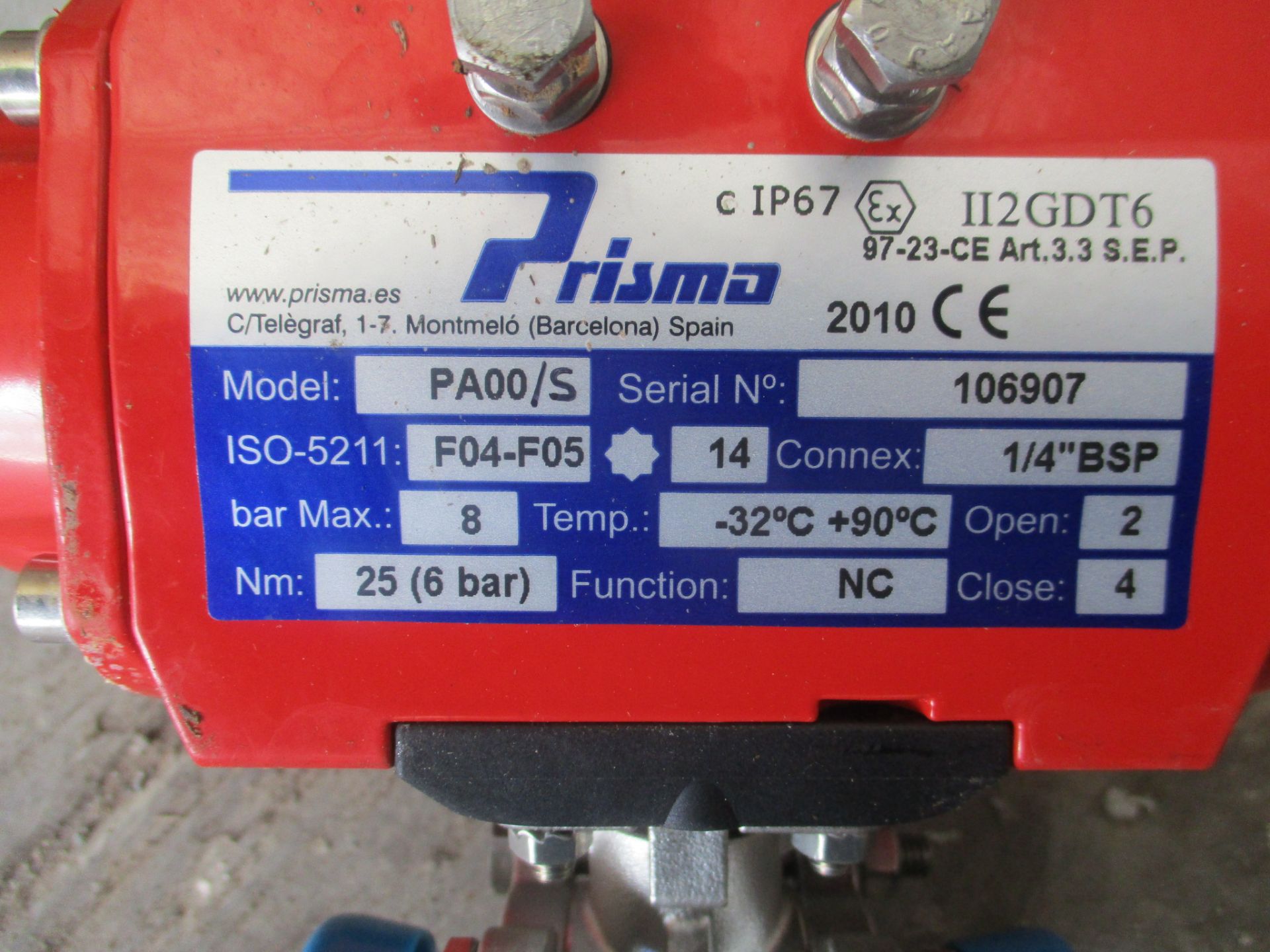 Prisma PA00/S Pneumatic Actuator, approx. 28cm x 17cm x 13cm (28 units) (understood to be good - Image 3 of 3